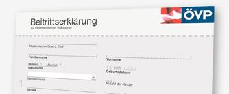 Banner: Beitrittsformular