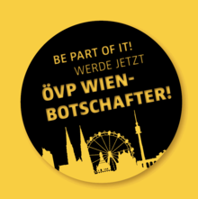 Grafik: Be part of it! Werde jetzt ÖVP Wien-Botschafter!